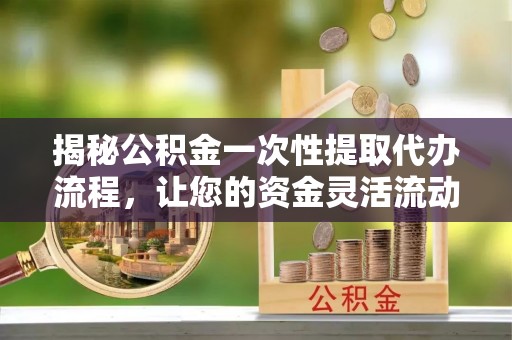 马关揭秘公积金一次性提取代办流程，让您的资金灵活流动