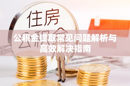 马关公积金提取常见问题解析与高效解决指南