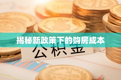 马关揭秘新政策下的购房成本