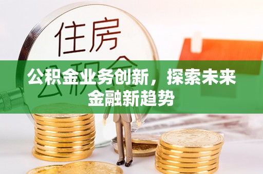 马关公积金业务创新，探索未来金融新趋势