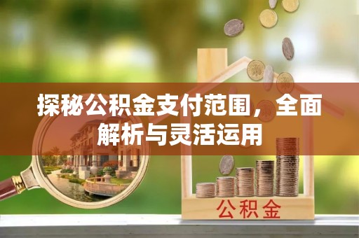 马关探秘公积金支付范围，全面解析与灵活运用