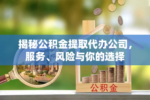 马关揭秘公积金提取代办公司，服务、风险与你的选择